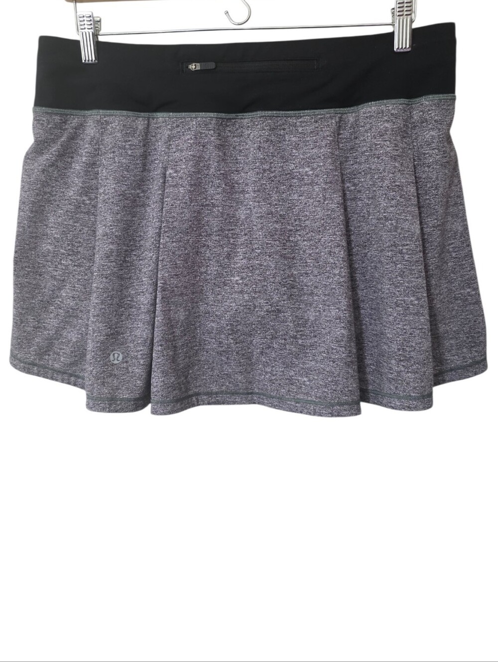 Lululemon Pace Rival Skirt Tall  *No Panels 13" Heather Lux Multi Black Sz 10